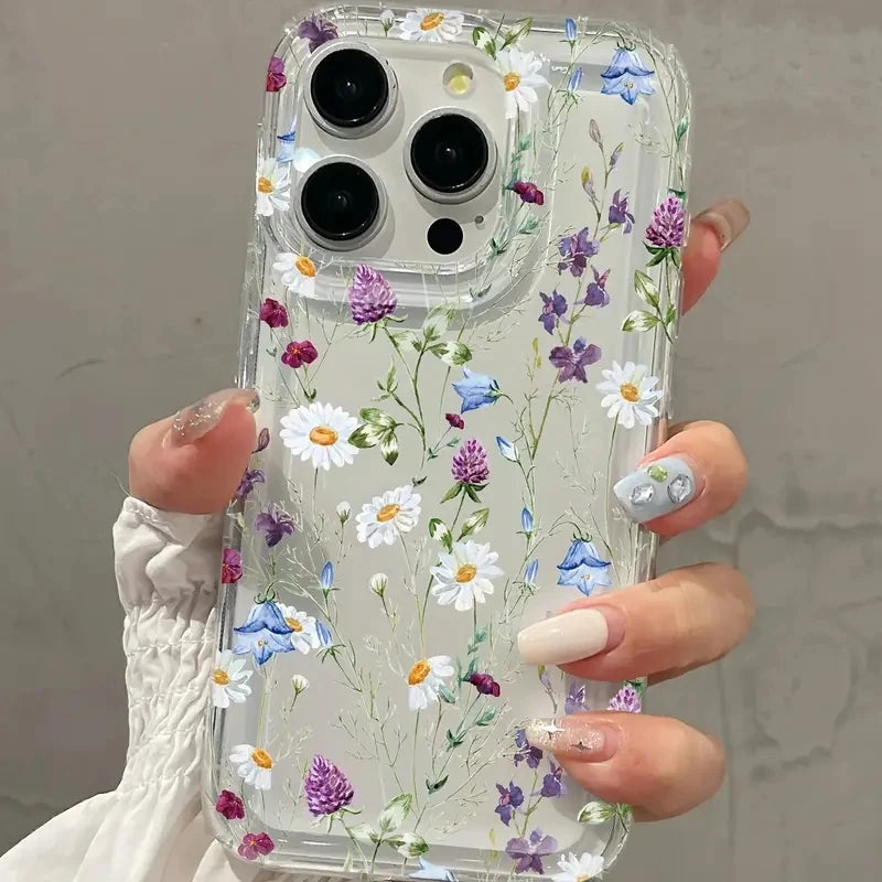 Patterned Printed Simple Transparent Phone Case