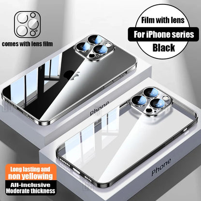 Clear Plating Phone Case for iPhone