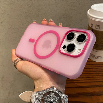 Matte Candy Transparent Shockproof Magsafe Phone Case New