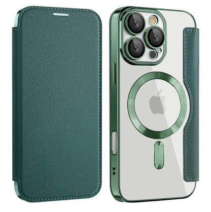Transparent Flip Leather Wallet Phone Case