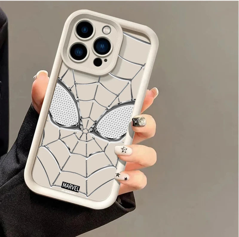 Phone Case Cool Spider-Man Eyes Silicone 3D Cute New Design
