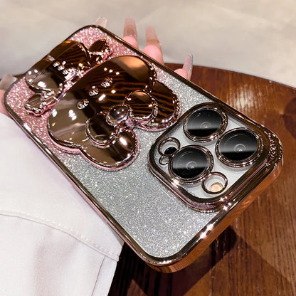 Quicksand Glitter Magnetic Stand iPhone Case