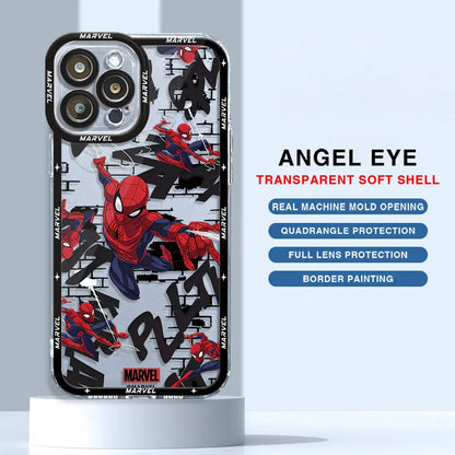 Marvel Venom Spiderman Clear iPhone Case