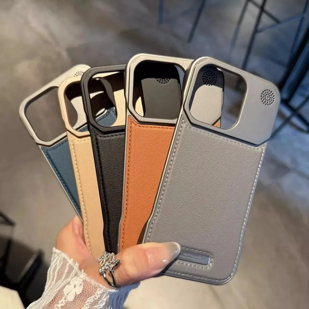 Business Aromatherapy Leather Phone Case