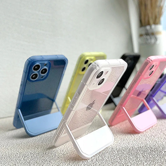 Clear Stand Holder Case for iPhone