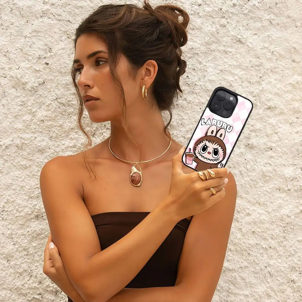 Cartoon Labubu iPhone Case