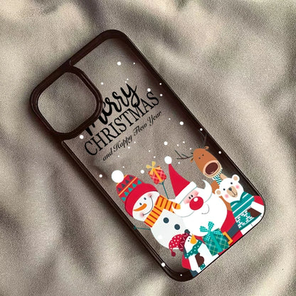 Christmas Tree Santa Claus Clear Phone Case New
