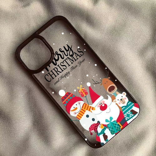 Christmas Tree Santa Claus Clear Phone Case New