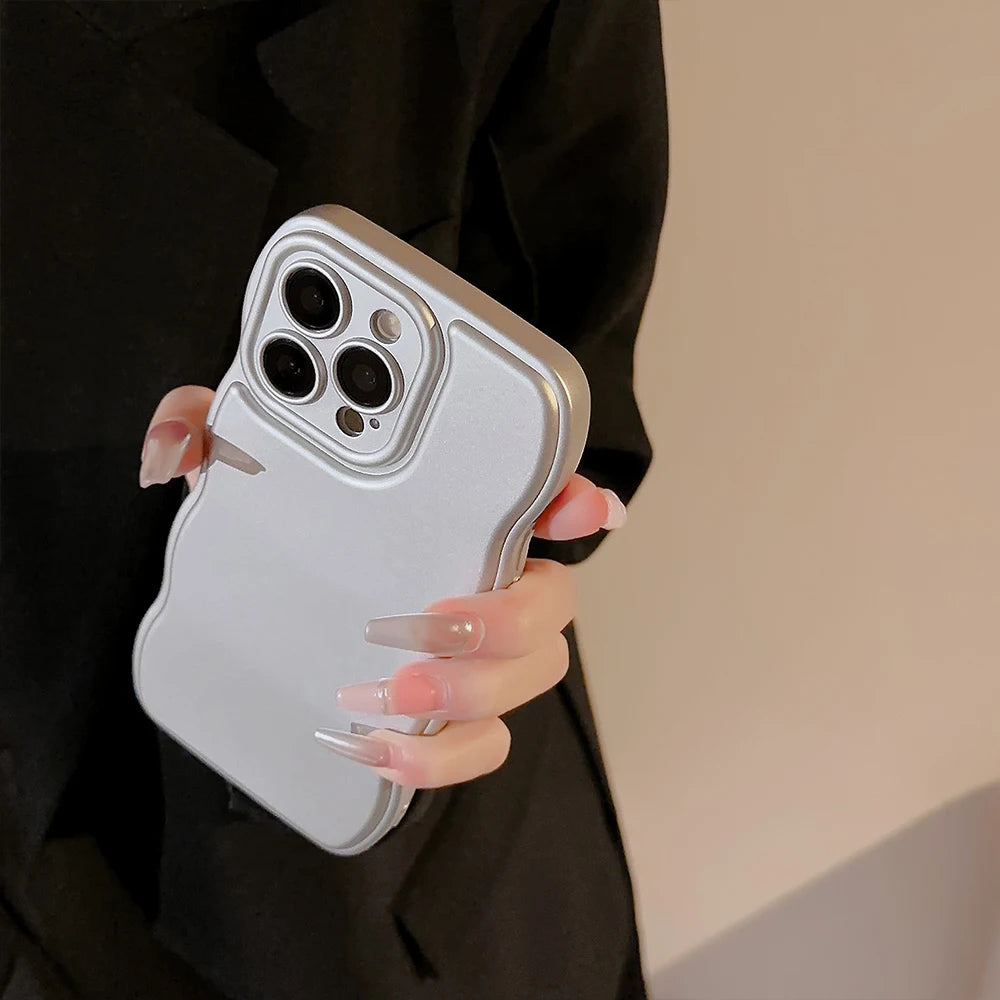 New Men Women Wave Phone Case For iPhone