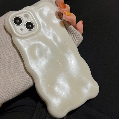Meteorite Pearl Cream White Soft Phone Case