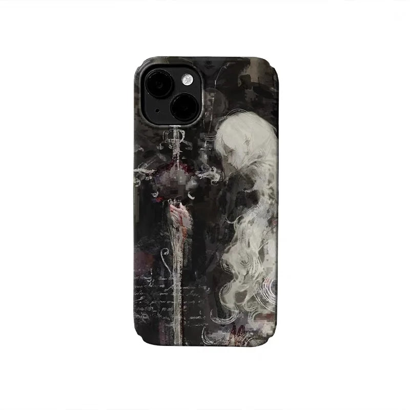 Medieval Witch Sword Artistic Phone Case
