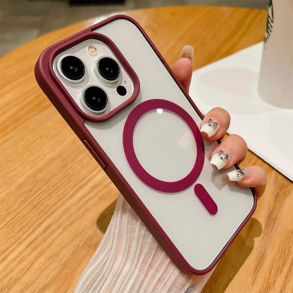 Luxury Shockproof Magsafe Wireless Charge Phone Case