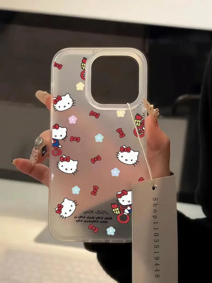 Hello Kitty Bicyle Red Bow Strap Bicyle Phone Case