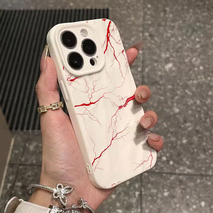 Red Lightning Phone Case for iPhone