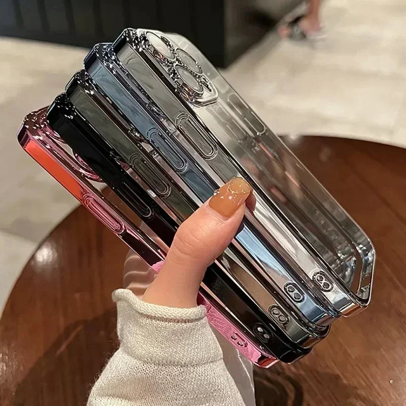 Luxury Plating Clear Phone Case New