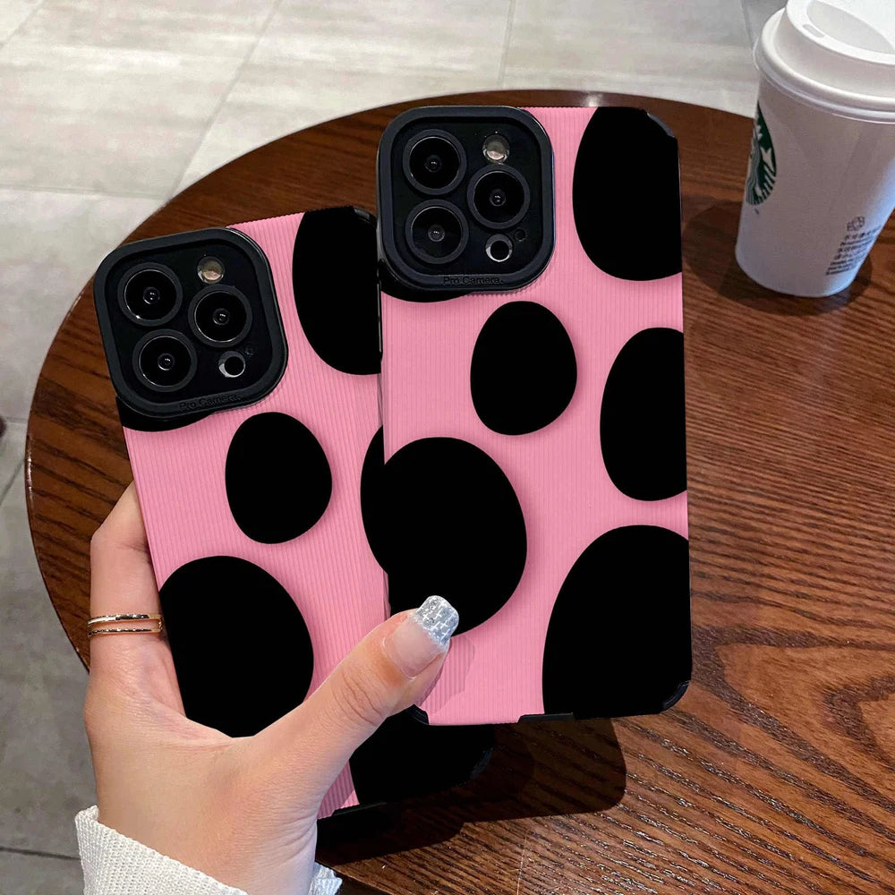 Fashion Pebble Pink Silicone Phone Case