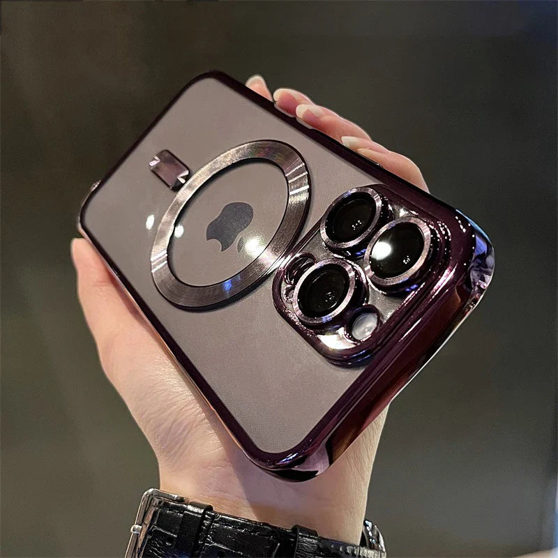 Plating Clear Magsafe iPhone Case