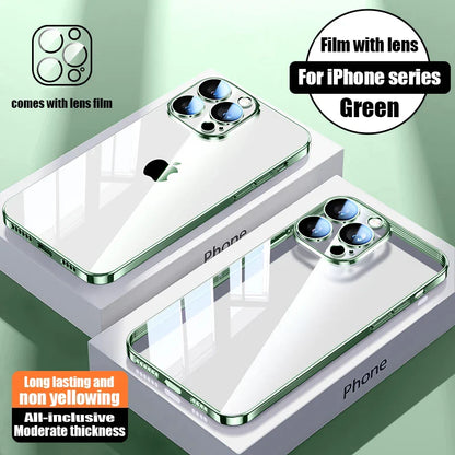 Clear Plating Phone Case for iPhone