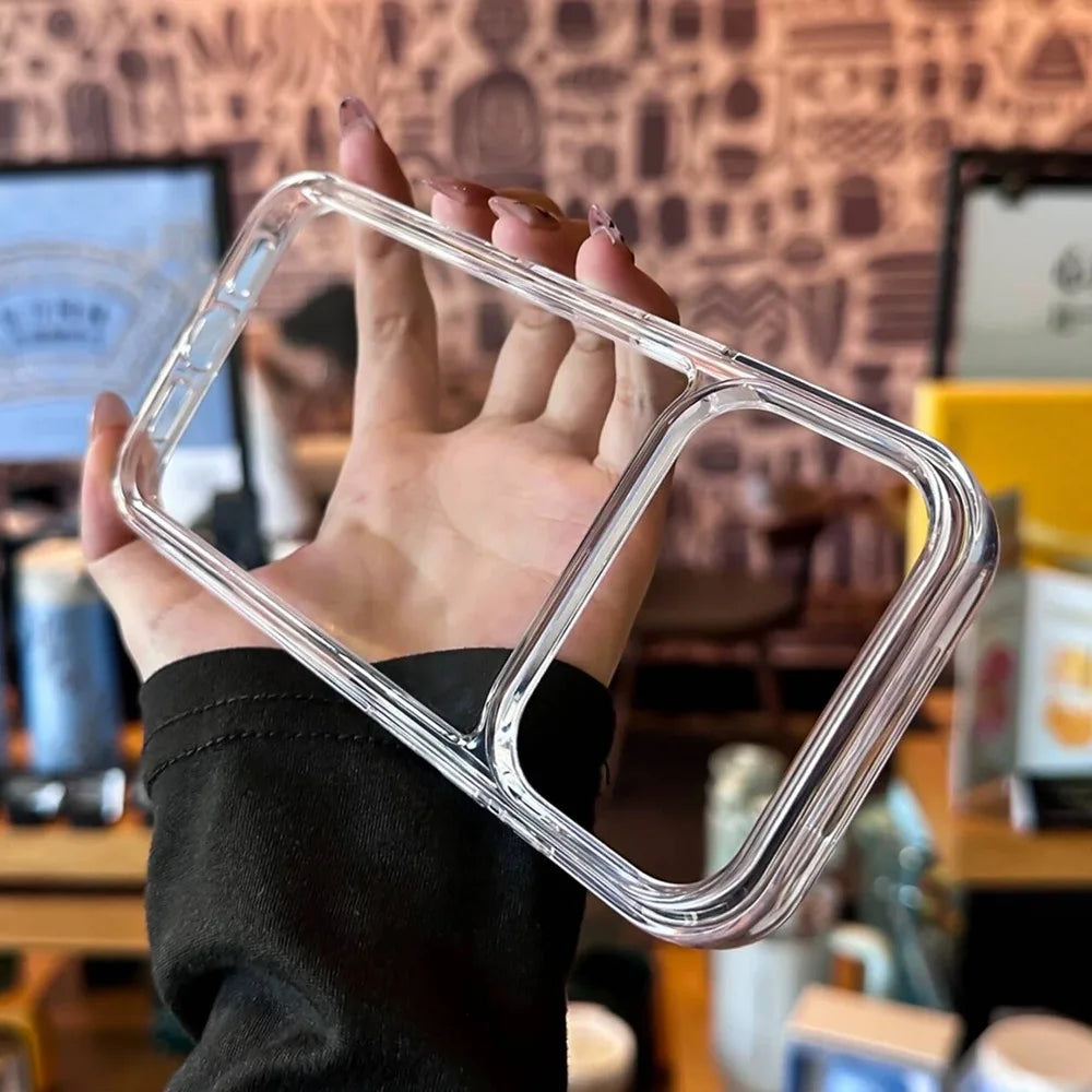 Luxury Clear Hard Acrylic Phone Case