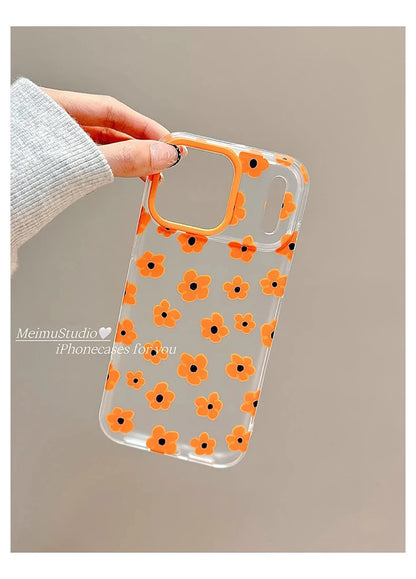 Cute Floral Lovely Flowers Clear Phone Case
