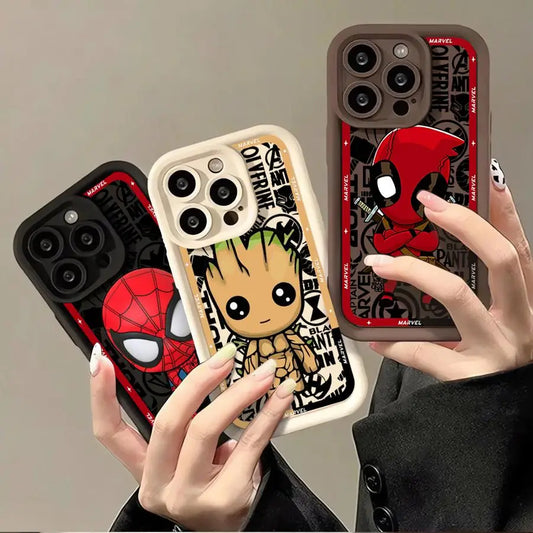 Marvel Groot & Deadpool iPhone Case