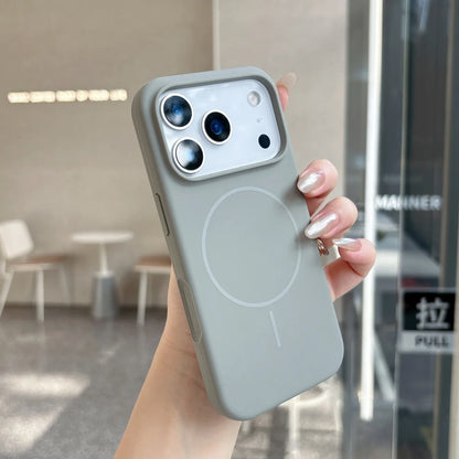 Official Orange Silicone Magnetic For Magsafe Phone Case