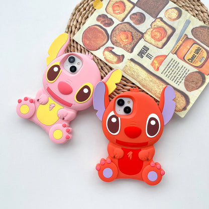 Cute 3D Cartoon Lilo Stitch Phone Case