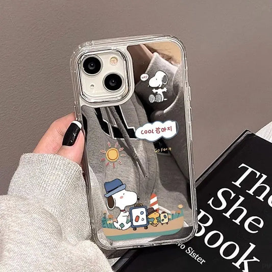 Snoopy Travel Mirror Phone Case