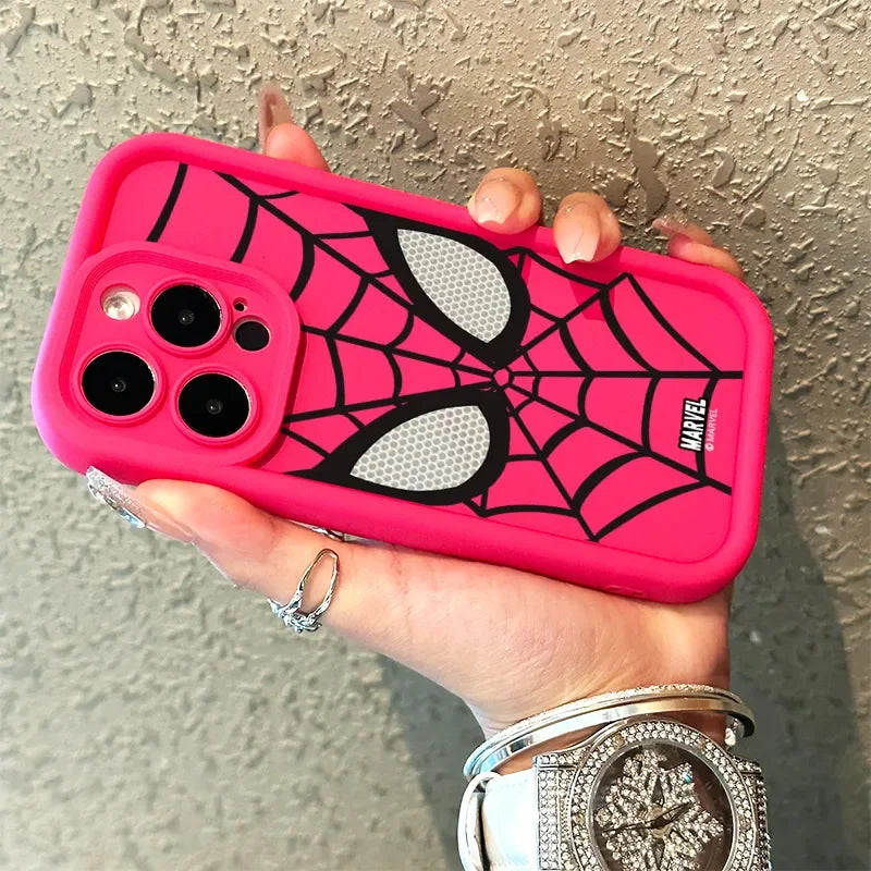 Cool Spider Man Plain Multistep TPU Soft Phone Case