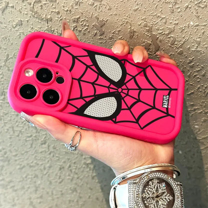 Cool Spider Man Plain Multistep TPU Soft Phone Case