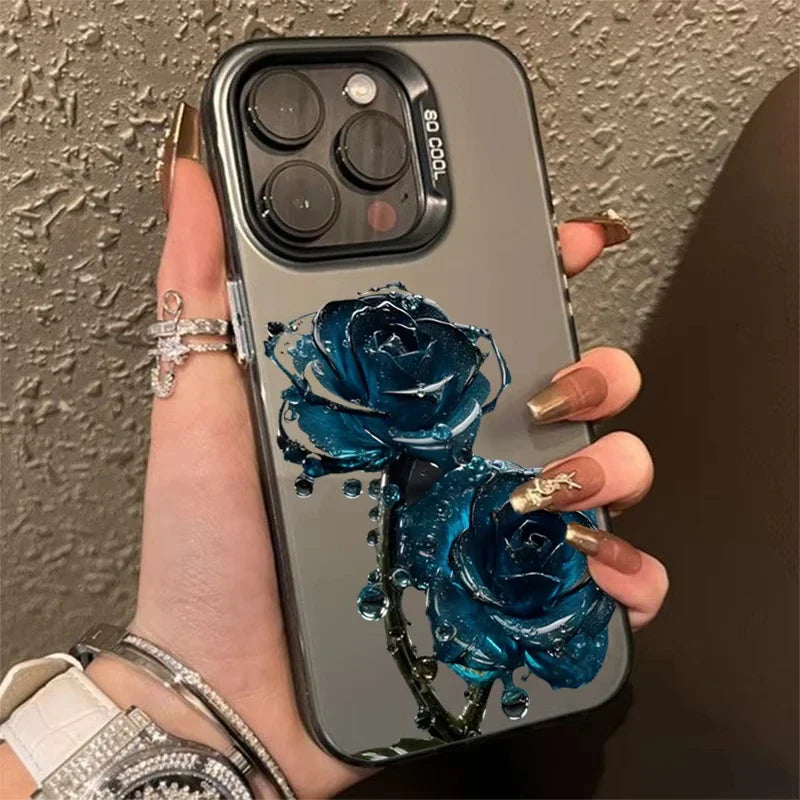 Black Gold Rose Phone Case