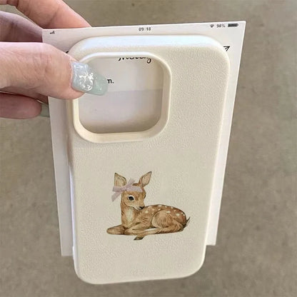 Deer Lichee Pattern Simple Retro Phone Case