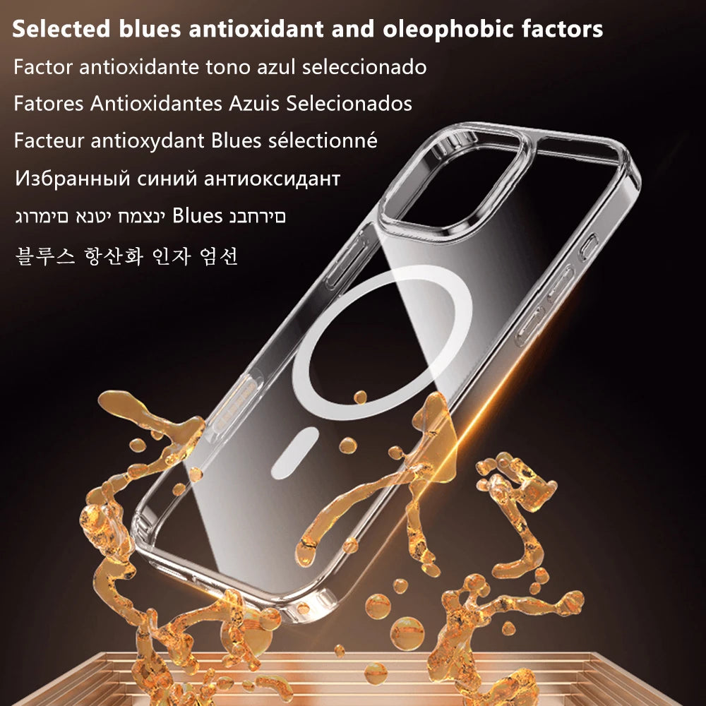 Magnetic Attraction Clear Original Phone Case