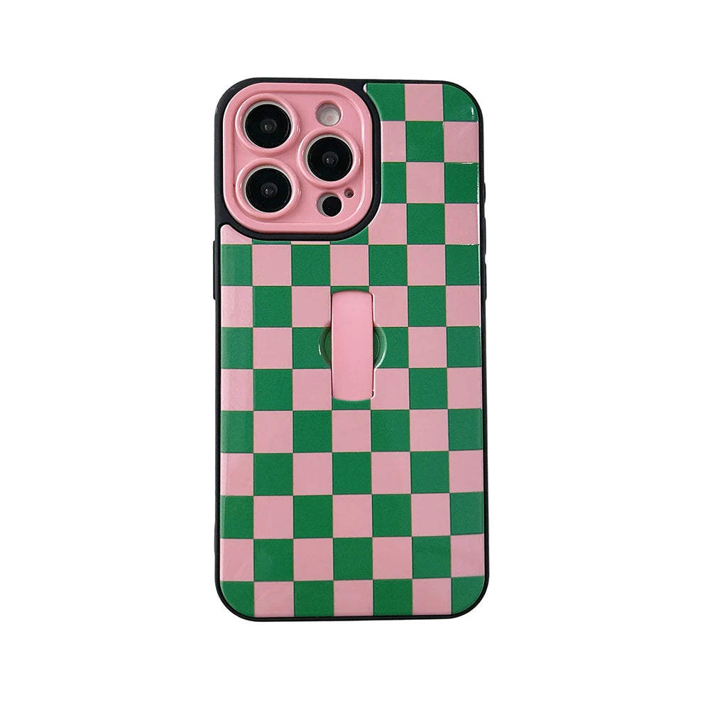 Simple Lattice Collision Grid Pattern Phone Case