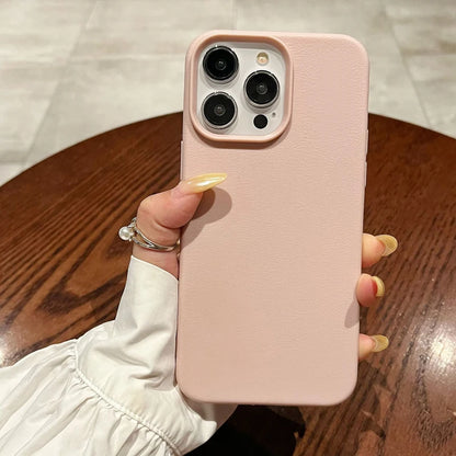 Fashion Silicone Litchi Lines Leather Case