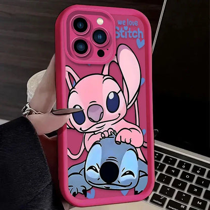 Cute Disney Stitch Angel Love Phone Case