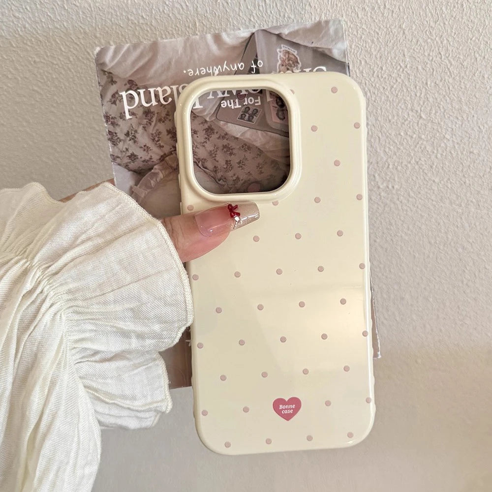 INS Polka Dot Small Fresh Mobile Phone Case