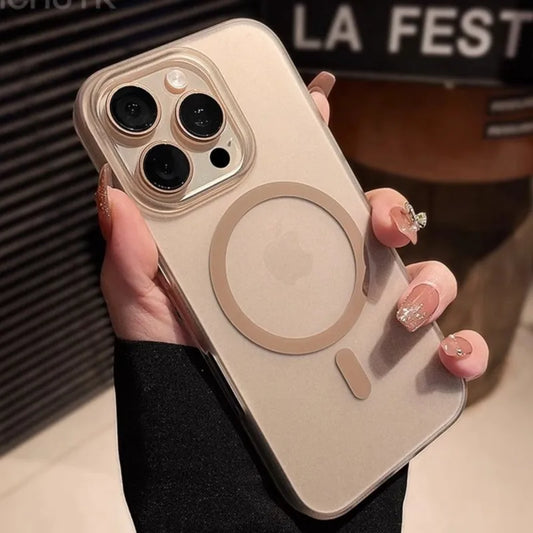 Matte Magnetic Wireless Charge Phone Case