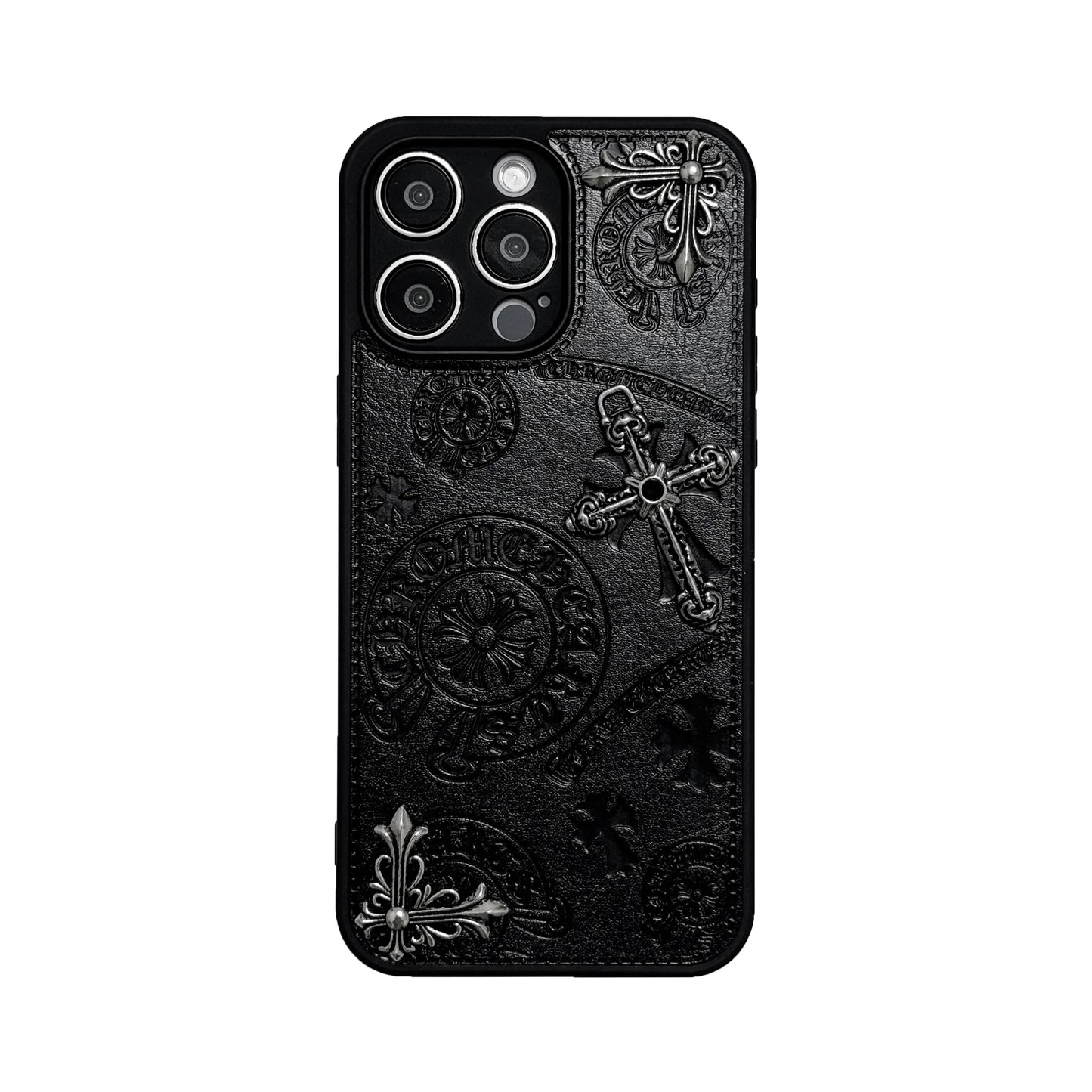 Luxurious Three-dimensional Cross Kroxin PU Leather Printed Grand Phone Case