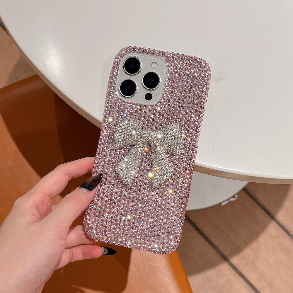 Bling Diamond Crystal Bowknot Glitter Phone Case