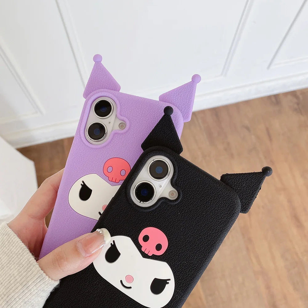 Japan Ins Cute 3D Cartoon Kuromi Phone Case