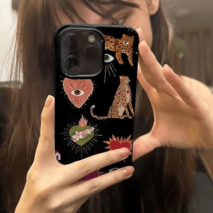 Luminous Graffiti Love Phone Case