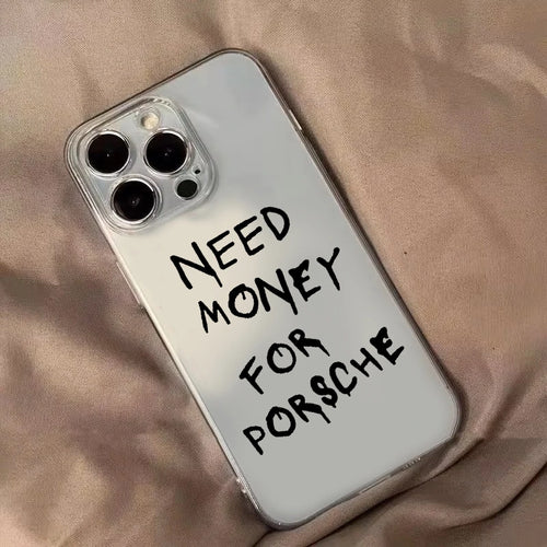 Pink Aesthetic English Letter Phone Case