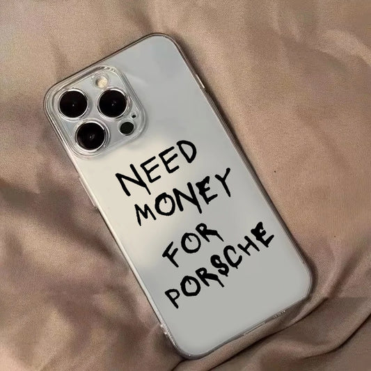 Pink Aesthetic English Letter Phone Case