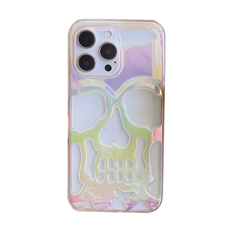 Cool Laser Hollow Skull Out Back Phone Case