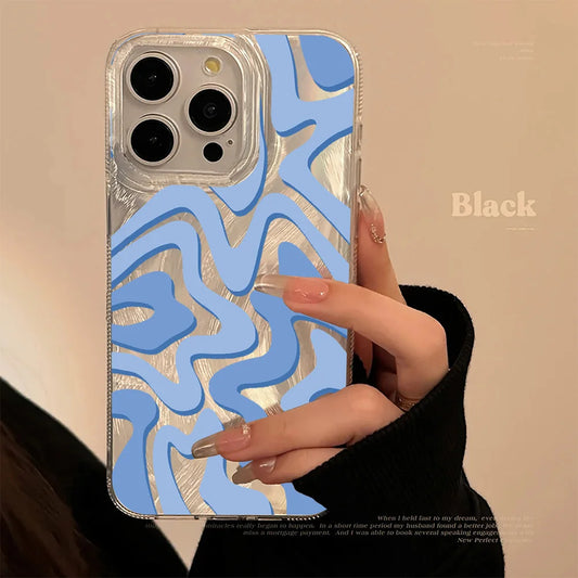 Laser Wave Pattern Phone Case Cover
