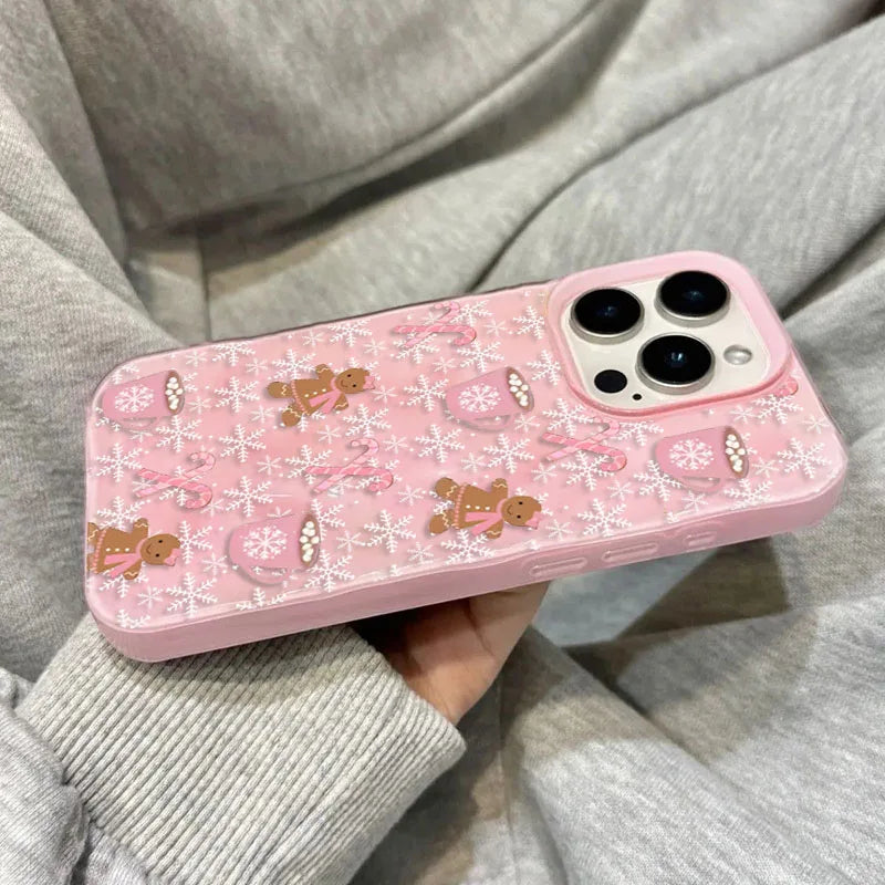 Snowflake Gingerbread Man Phone Case