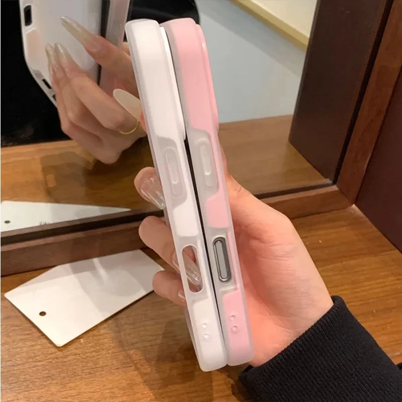 Fashion 2 IN 1 Matte Magnetic Candy Color Phone Case New