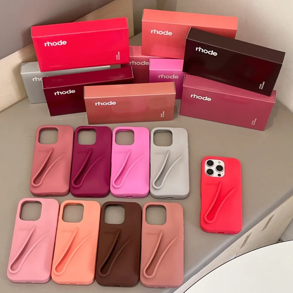Full Set Rhode With Lip Gloss and Box iPhone Case