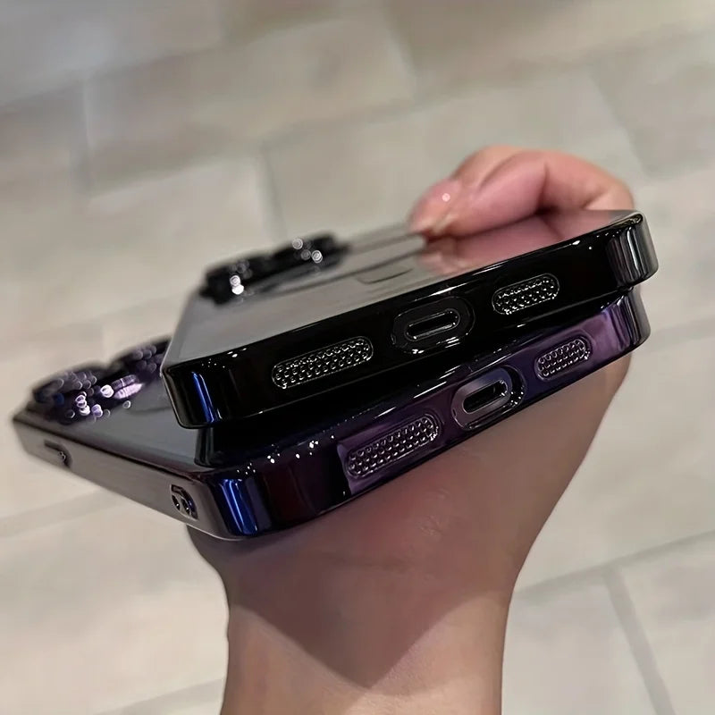 Luxury Magnetic For Magsafe Wireless Charge Plating Clear Phone Case New